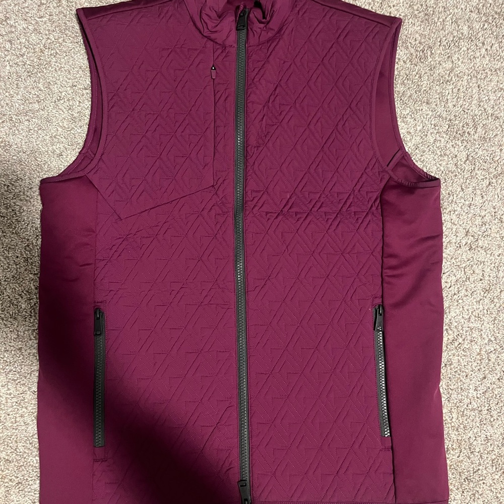 Greyson Men's Quilted Vest - Dark Purple